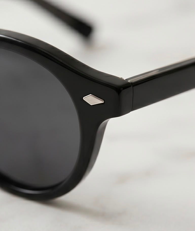 Black Classic Round Sunglasses